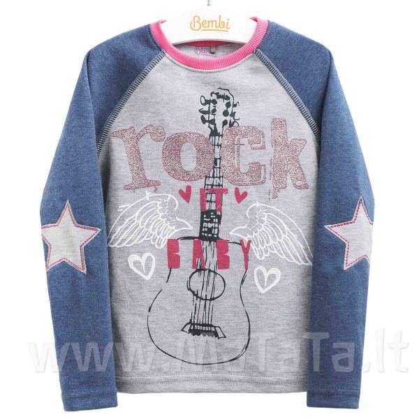 Palaidinė - džemperis mergaitei "Rock it Baby" Palaidinė - džemperis mergaitei "Rock it Baby"