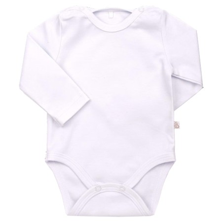 Baltas smėlinukas ilgomis rankovėmis