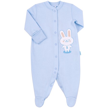 Šilti šliaužtinukai - kombinezonas su pūkeliu (melsva)