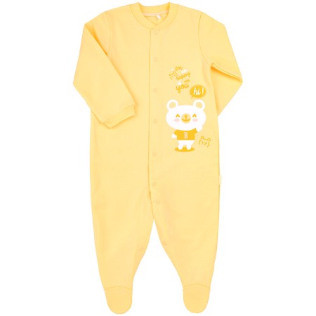 Šilti (su pūkeliu) šliaužtinukai - kombinezonas Hi(gelsv.)