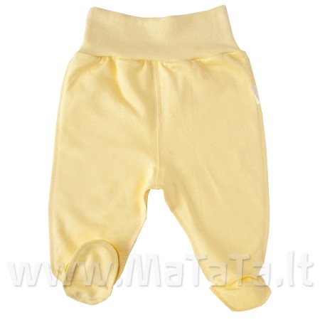 Kelnytės naujagimiui išvirkščiom siūlėm (SU PŪKELIU VIDUJE ), gelsvos sp.