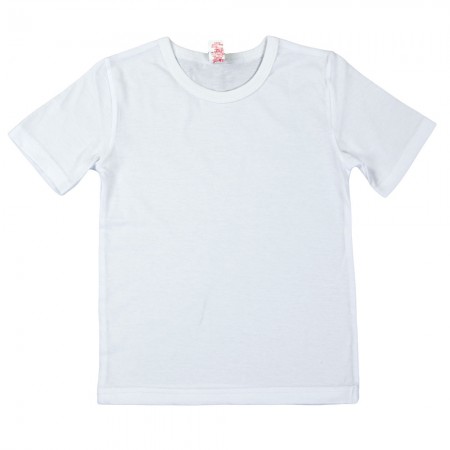 Balti marškinėliai trumpomis rankovėmis