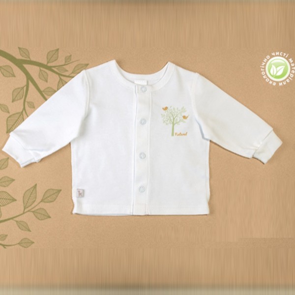 Ekologiškos medvilnės marškinėliai naujagimiui Ekologiškos medvilnės marškinėliai naujagimiui