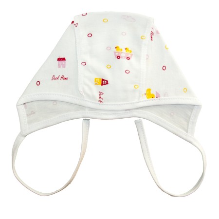 Kepurė kūdikiui  (rausvi ančiukai)