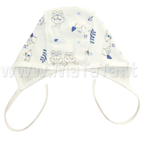 Kepurė kūdikiui (melsvi zuikiai) Kepurė kūdikiui (melsvi zuikiai)