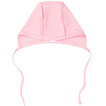 Šilta (su pūkeliu) kepurė kūdikiui (rausva)