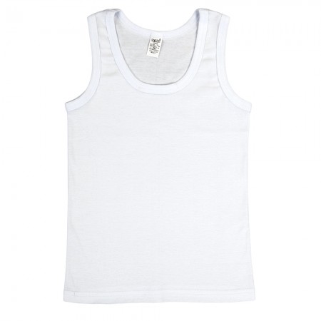 Balti apatiniai marškinėliai be rankovių (Bembi)
