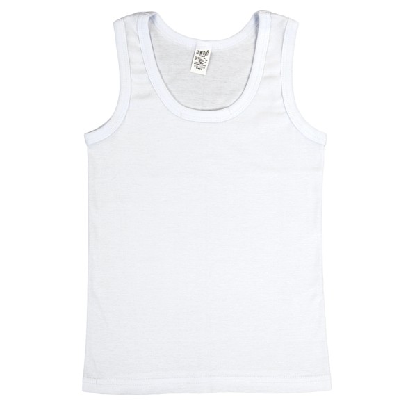 Balti apatiniai marškinėliai be rankovių (Bembi) Balti apatiniai marškinėliai be rankovių (Bembi)