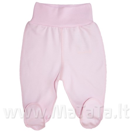 Kelnytės naujagimiui išvirkščiom siūlėm (SU PŪKELIU VIDUJE ), rausvos sp.