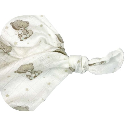 Muslino bambukinis vystyklas 120*120 cm (teddy)