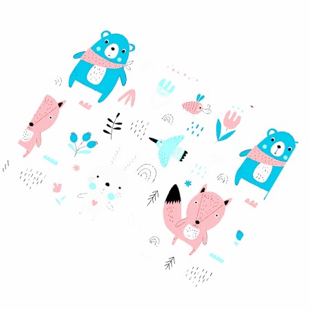 Flanelinis vystyklas 70*80 cm (draugai)