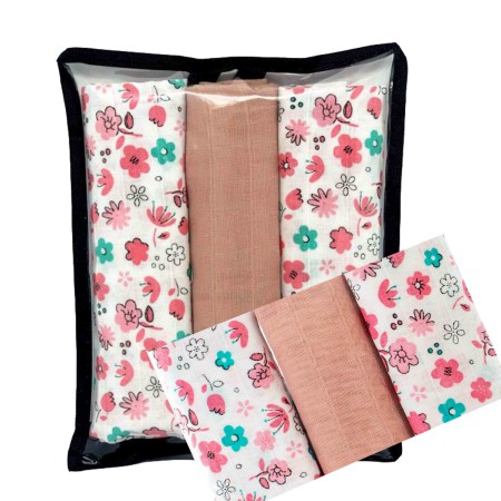 Muslino vystyklų komplektas 3 vnt. 60*80 cm 