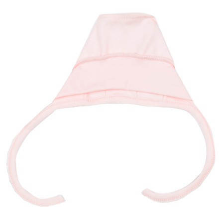 Kepurė kūdikiui išvirkščiom siūlėm (rausva)