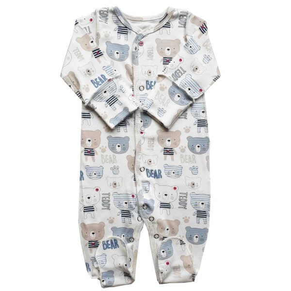 Flamingo išvirkščiomis siūlėmis kombinezonas "Meškiukai" Flamingo išvirkščiomis siūlėmis kombinezonas "Meškiukai"