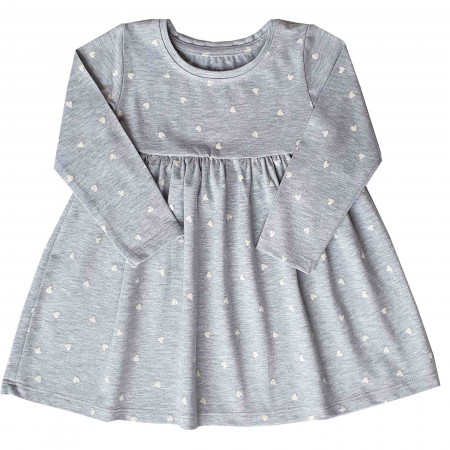 Plono trikotažo suknelė Pilka 