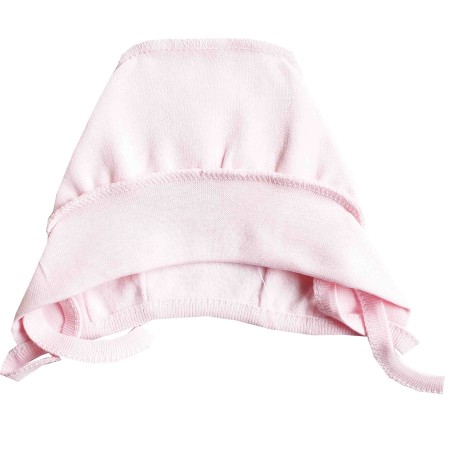 Šilta (su pūkeliu) kepurė kūdikiui (rausva)