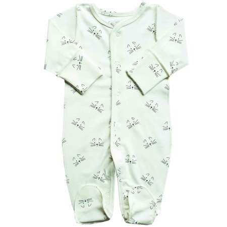 Flamingo išvirkščiomis siūlėmis kombinezonas "Meow"