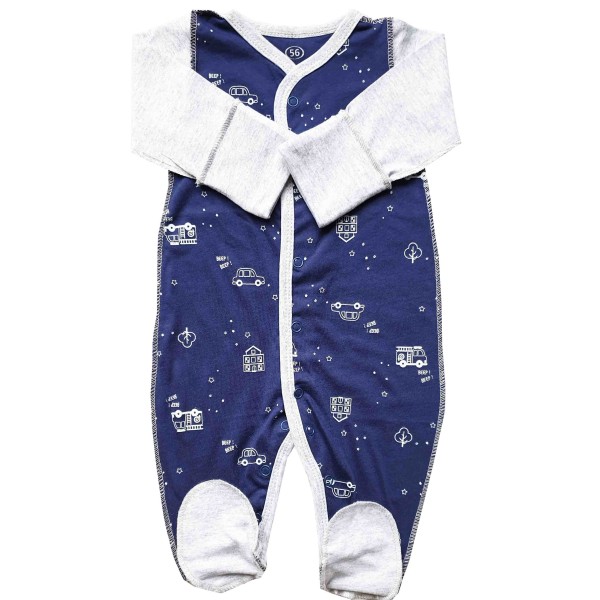 Flamingo šliaužtukai-kombinėzonas išvirkščiom siūlėm Beep Flamingo šliaužtukai-kombinėzonas išvirkščiom siūlėm Beep