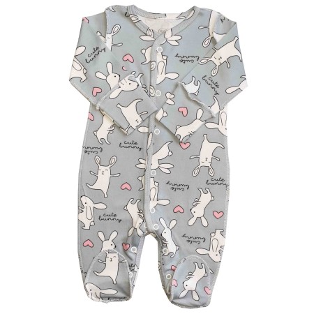 Flamingo išvirkščiomis siūlėmis kombinezonas Zuikutis