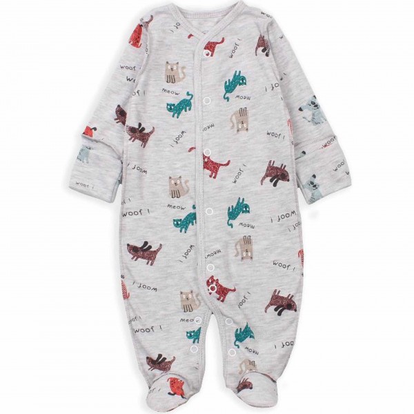 Flamingo išvirkščiomis siūlėmis kombinezonas "Woof" Flamingo išvirkščiomis siūlėmis kombinezonas "Woof"