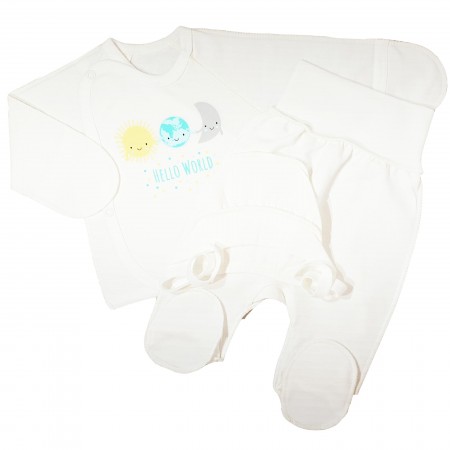 Šiltas naujagimio kraitelis išvirkščiom siūlėm 3 d. Hello World