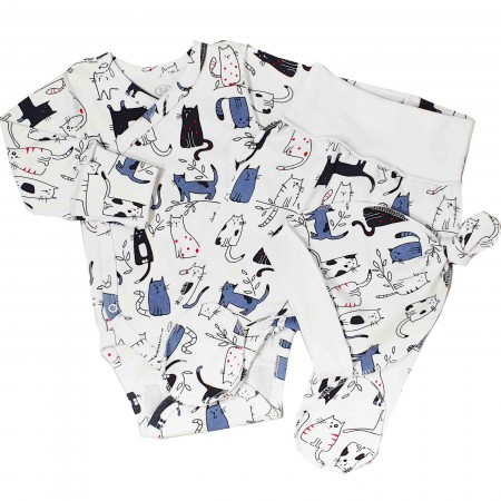 Naujagimio kraitelis išvirkščiom siūlėm 3 d. Katinėliai