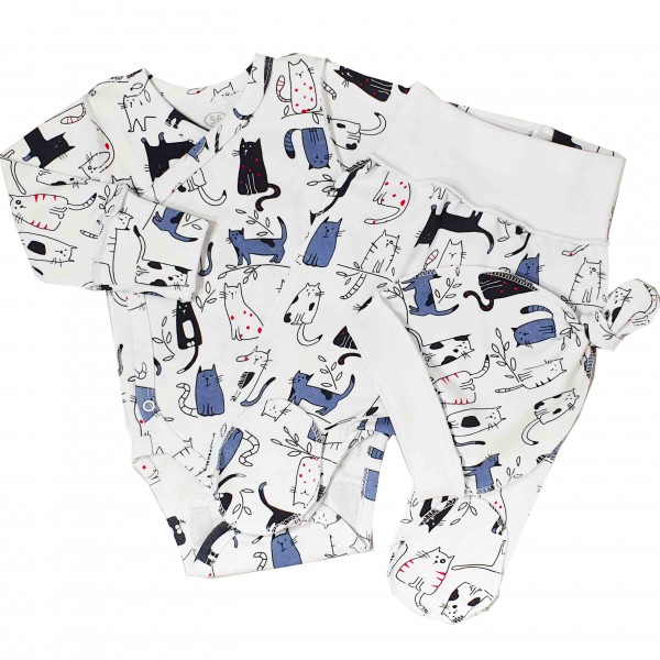 Naujagimio kraitelis išvirkščiom siūlėm 3 d. Katinėliai Naujagimio kraitelis išvirkščiom siūlėm 3 d. Katinėliai