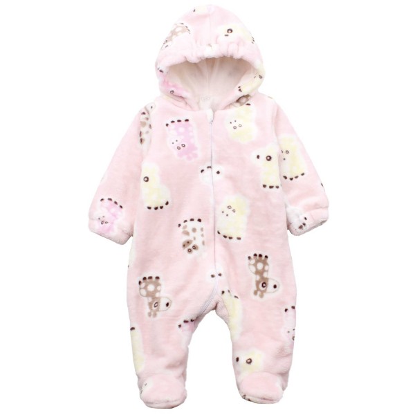 Pliušinis kombinezonas kūdikiams Zirafa (rausvas) Pliušinis kombinezonas kūdikiams Zirafa (rausvas)