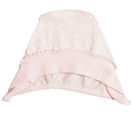Kepurė kūdikiui išvirkščiom siūlėm (rausva)