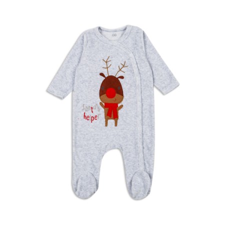 Kalėdiniai veliūriniai šliaužtinukai "Santa's helper"