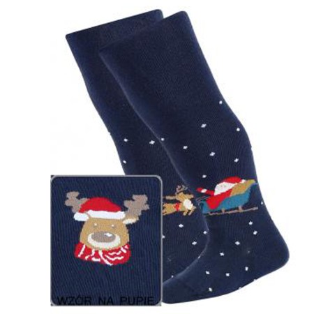 Kalėdinės pėdkelnės kūdikiams (mėlynos)