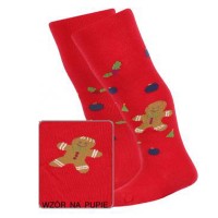 Kalėdinės pėdkelnės kūdikiams (raudonos)