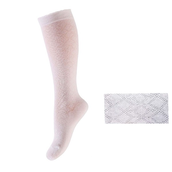 Gatta medvilninės puskojinės mergaitėms( baltos 003) Gatta medvilninės puskojinės mergaitėms( baltos 003)