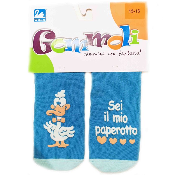 Gatta frotinės kojinės gumuotais padukais (ABS) Gommoli Gatta frotinės kojinės gumuotais padukais (ABS) Gommoli
