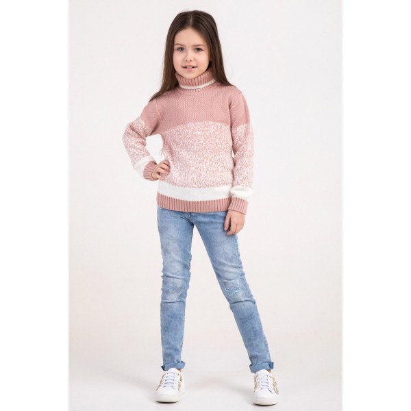 Megztinis aukštu kaklu su vilna Megztinis aukštu kaklu su vilna