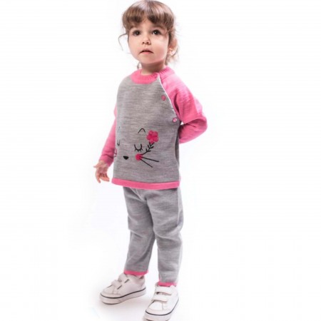 Megztas komplektas su vilna