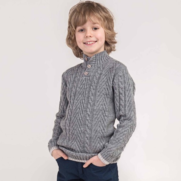 Megztinis aukštu kaklu su vilna berniukui Megztinis aukštu kaklu su vilna berniukui