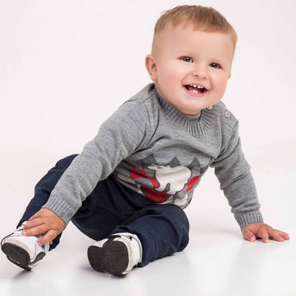 Megztukas su vilna "Meška" pilkas Megztukas su vilna "Meška" pilkas