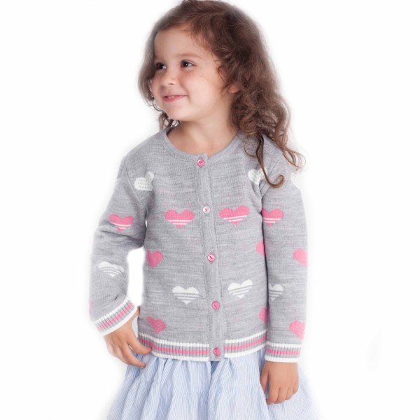 Užsegamas megztukas mergaitei Užsegamas megztukas mergaitei