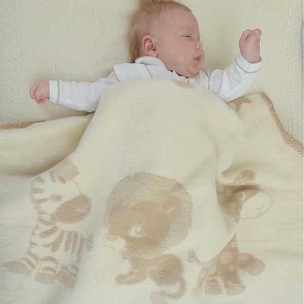 LORITA šiltos medvilnės pledas Jungle (rusvas) LORITA šiltos medvilnės pledas Jungle (rusvas)