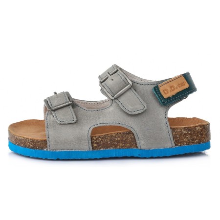 Pilkos atviru užkulniu basutės kamštiniu padu 25-30 d. AC0513AM