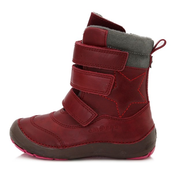 Raudoni batai su pašiltinimu 25-30 d.023809DM Raudoni batai su pašiltinimu 25-30 d.023809DM