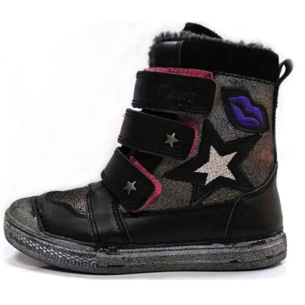 Juodi batai su pašiltinimu 31-36 d. 049913BL Juodi batai su pašiltinimu 31-36 d. 049913BL