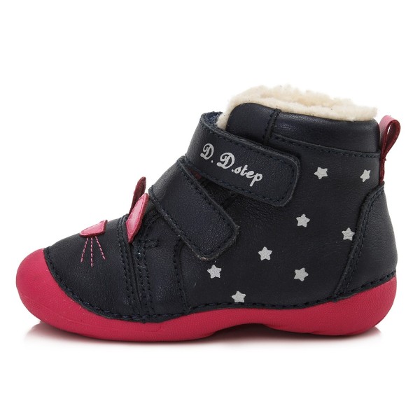 Tamsiai mėlyni batai su pašiltinimu 20-24 d. 015190B Tamsiai mėlyni batai su pašiltinimu 20-24 d. 015190B