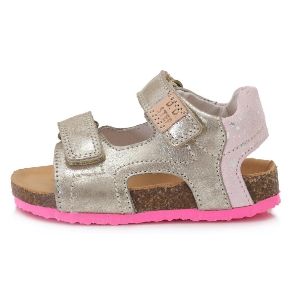 Auksinės atviru užkulniu basutės kamštiniu padu 25-30 d. AC051158CM Auksinės atviru užkulniu basutės kamštiniu padu 25-30 d. AC051158CM