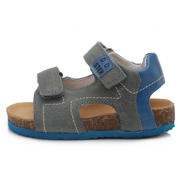 Pilkos atviru užkulniu basutės kamštiniu padu 25-30 d. AC051158M Pilkos atviru užkulniu basutės kamštiniu padu 25-30 d. AC051158M