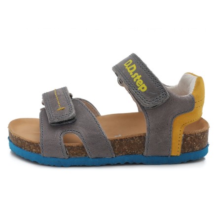 Pilkos atviru užkulniu basutės kamštiniu padu 31-36 d. AC051224AL