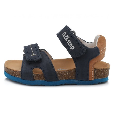 Mėlynos atviru užkulniu basutės kamštiniu padu 31-36 d. AC051224L