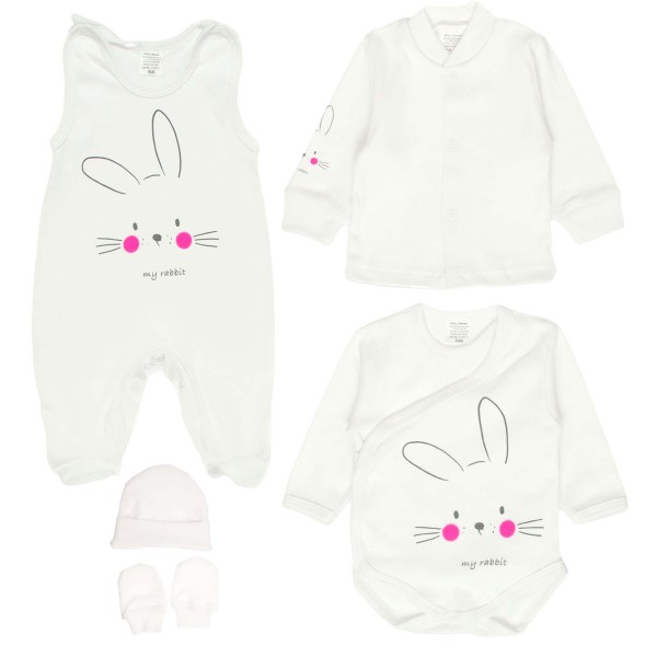 Naujagimio kraitelis Kiškutis 5 d.(balta/rausva) Naujagimio kraitelis Kiškutis 5 d.(balta/rausva)