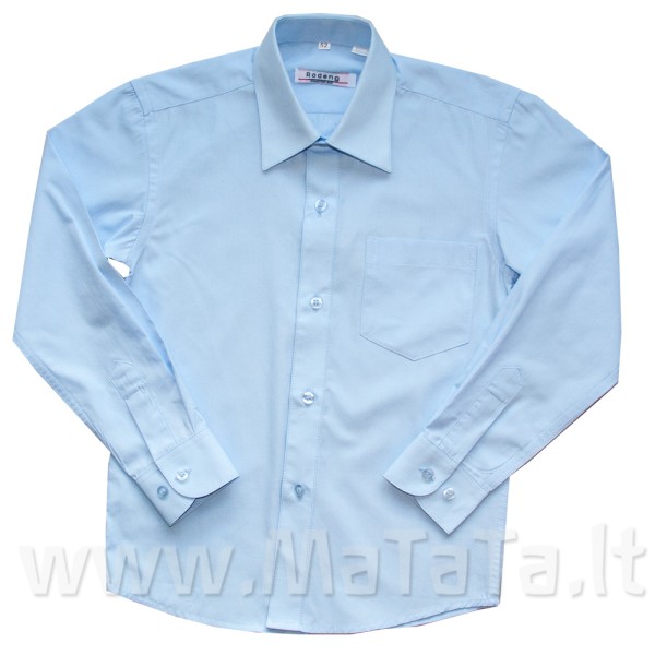 Melsvi marškiniai berniukui ilgomis rankovėmis. Melsvi marškiniai berniukui ilgomis rankovėmis.